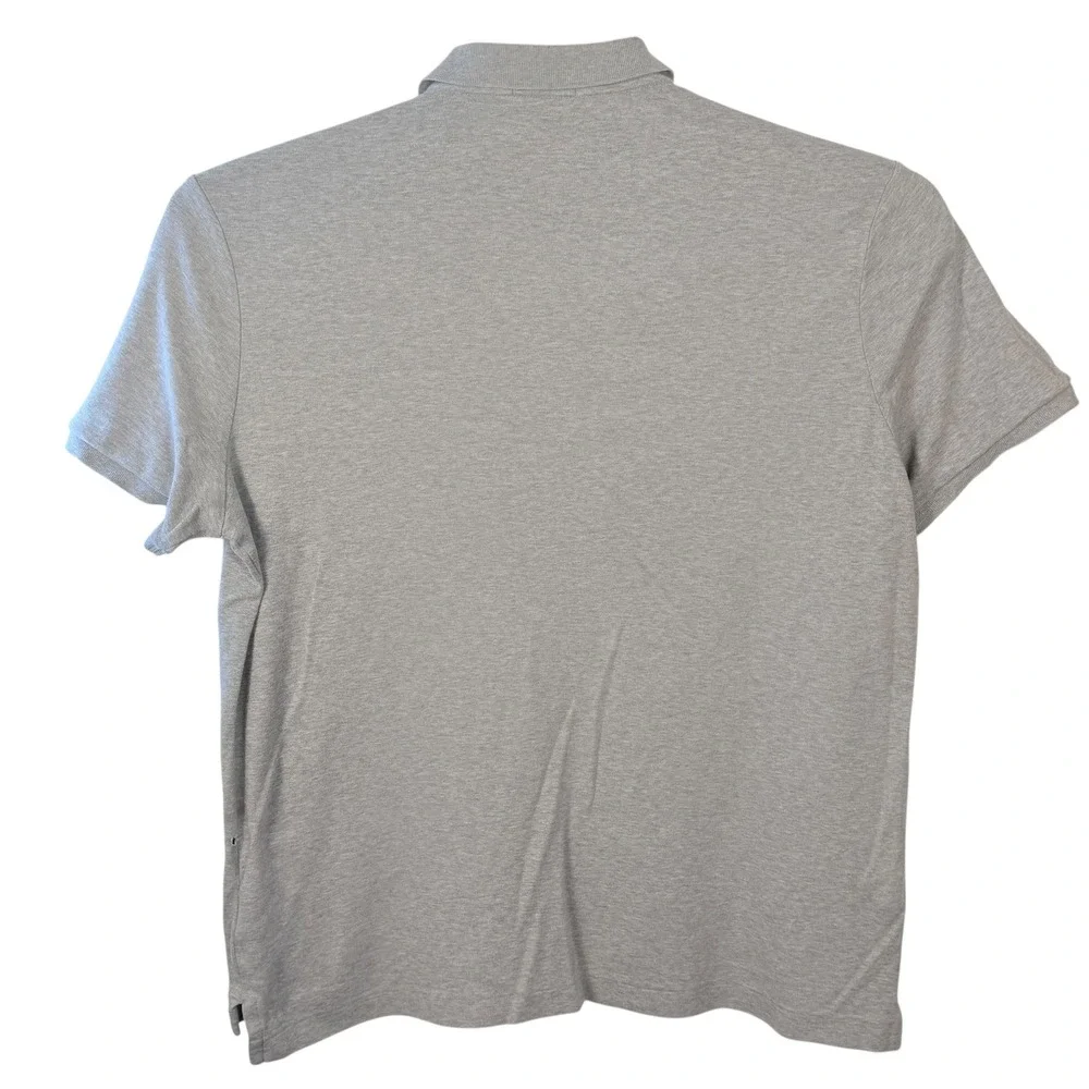 Polo Ralph Lauren Polo Shirt Mens XL Gray Classic Cotton Short Sleeve Solid Prep